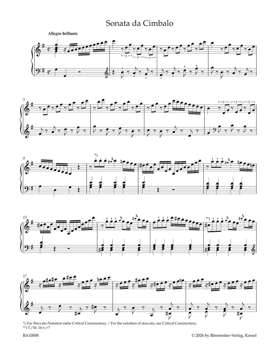 Martines: Harpsichord Sonata in G Major