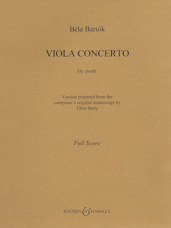 Bartók Viola Concerto, Op. Posth.