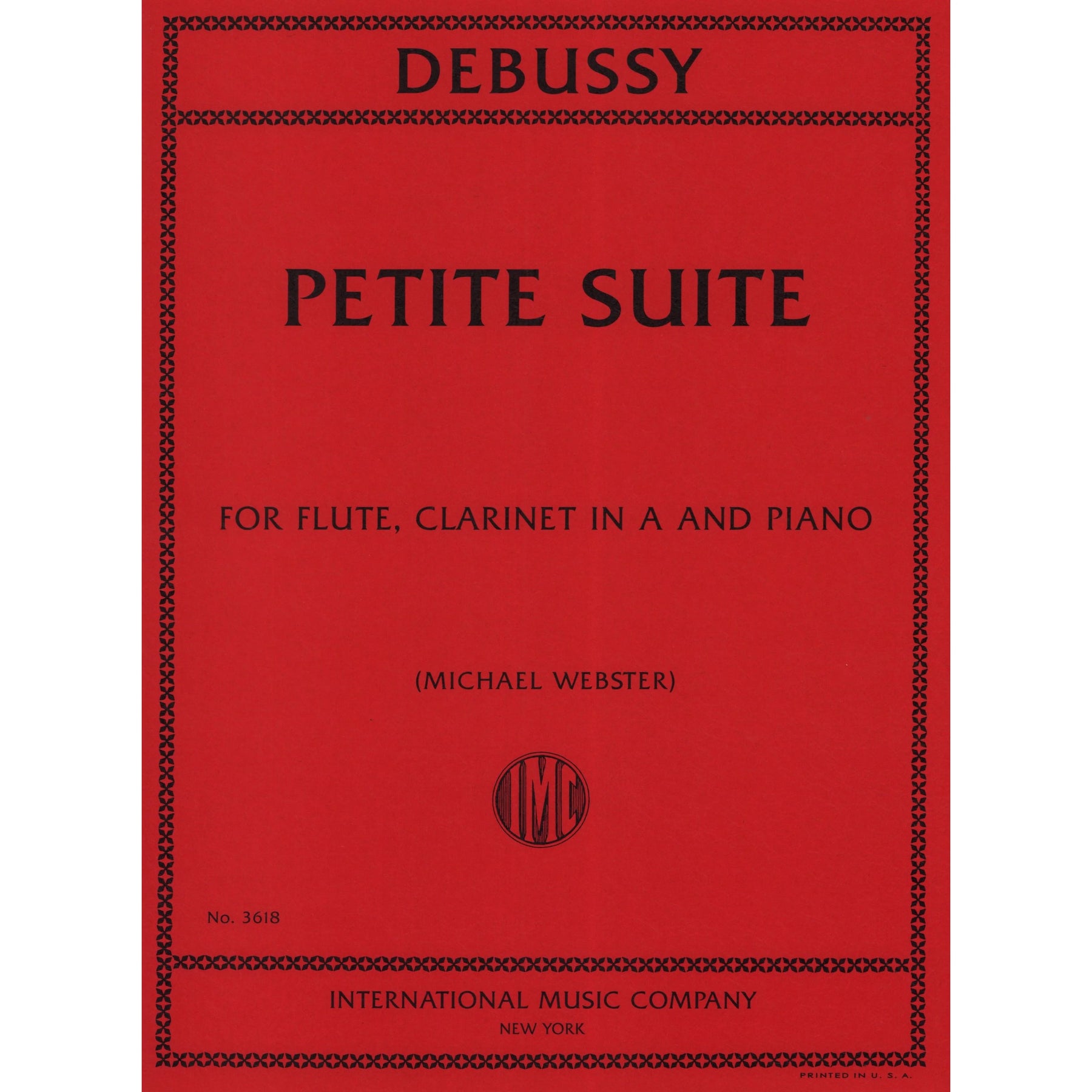 Debussy Petite Suite for Flute, Clarinet in A, and Piano