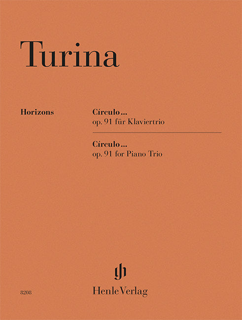 Turina: Círculo... Op. 91 Piano Trio (Henle Horizons, HN 8208)