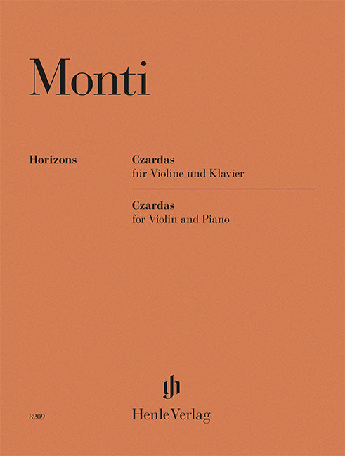 Monti: Czardas Violin and Piano (Henle Horizons, HN 8209)