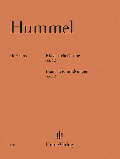 Hummel: Piano Trio E-flat Major Op. 12 (Henle Horizons, HN 8211)