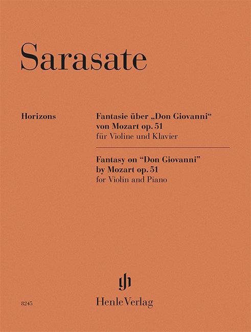 Sarasate: Fantasy on "Don Giovanni" Op. 51 Violin and Piano (Henle Horizons, HN 8245)