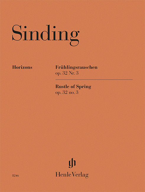 Sinding: Rustle of Spring Op. 32 No. 3 Piano Solo (Henle Horizons, HN 8246)
