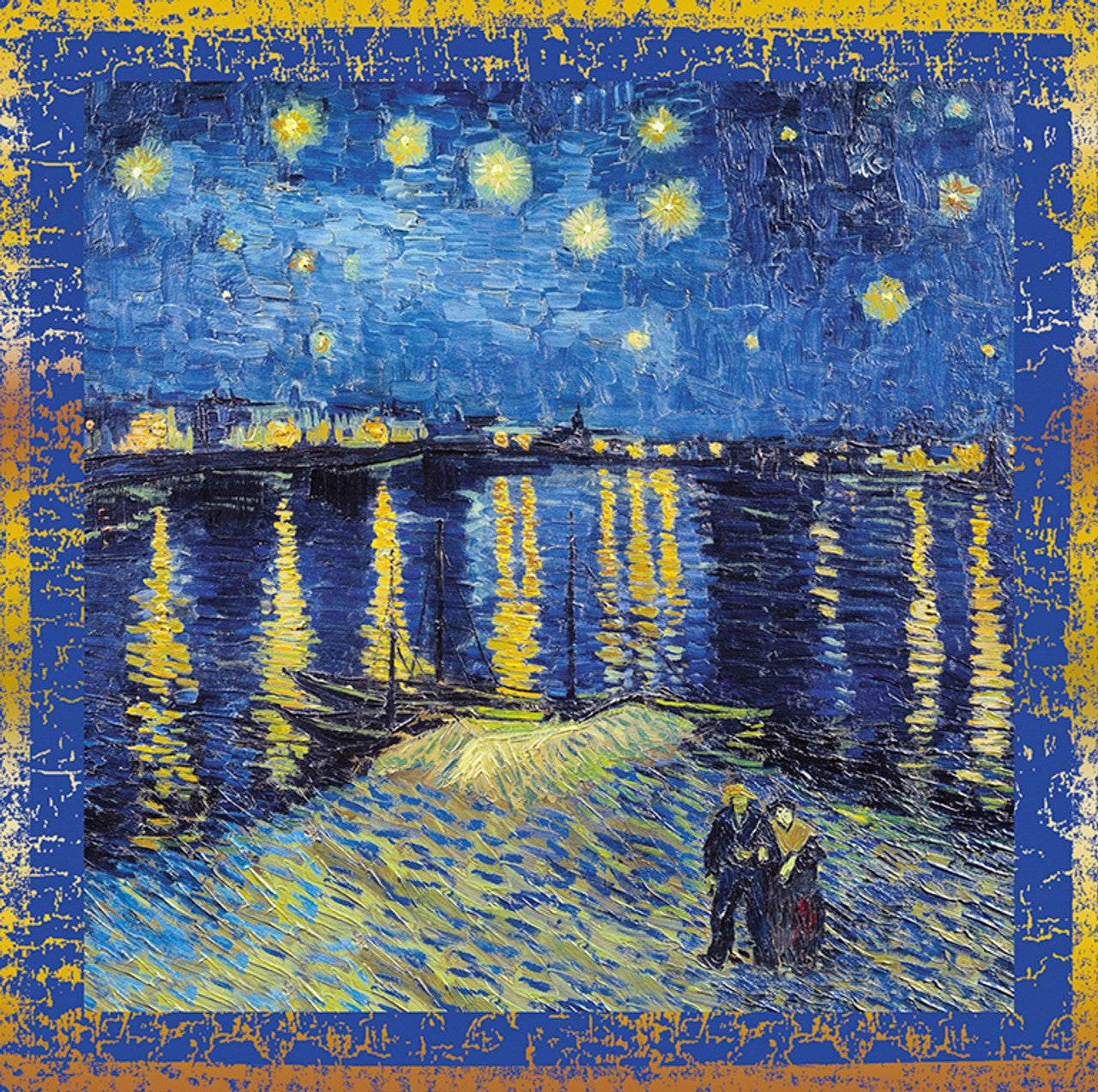 Card: - Le Musee - Nuit Etoilée sur le Rhône (Inside: Blank)