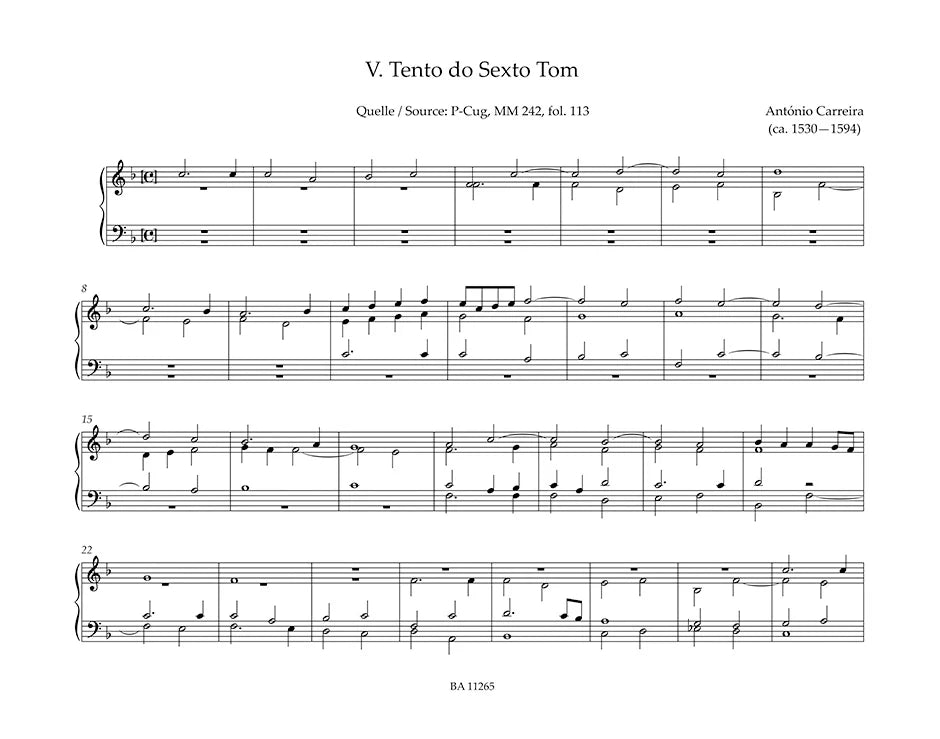 Portuguese Organ Music from 1540–1834