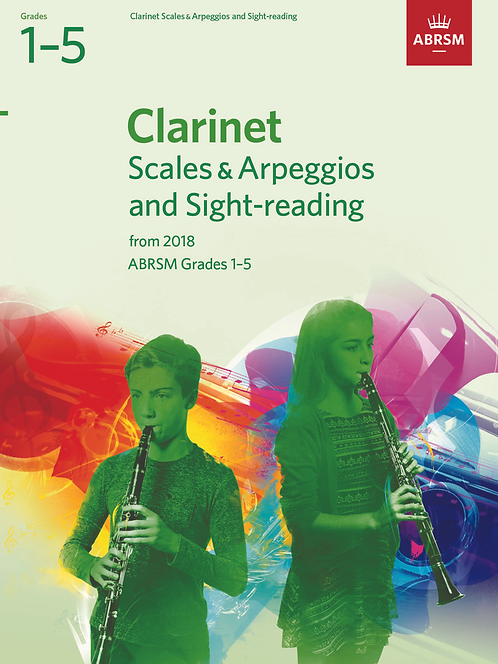 ARBSM Clarinet Scales, Arpeggios, & Sight-Reading from 2018 Grades 1-5
