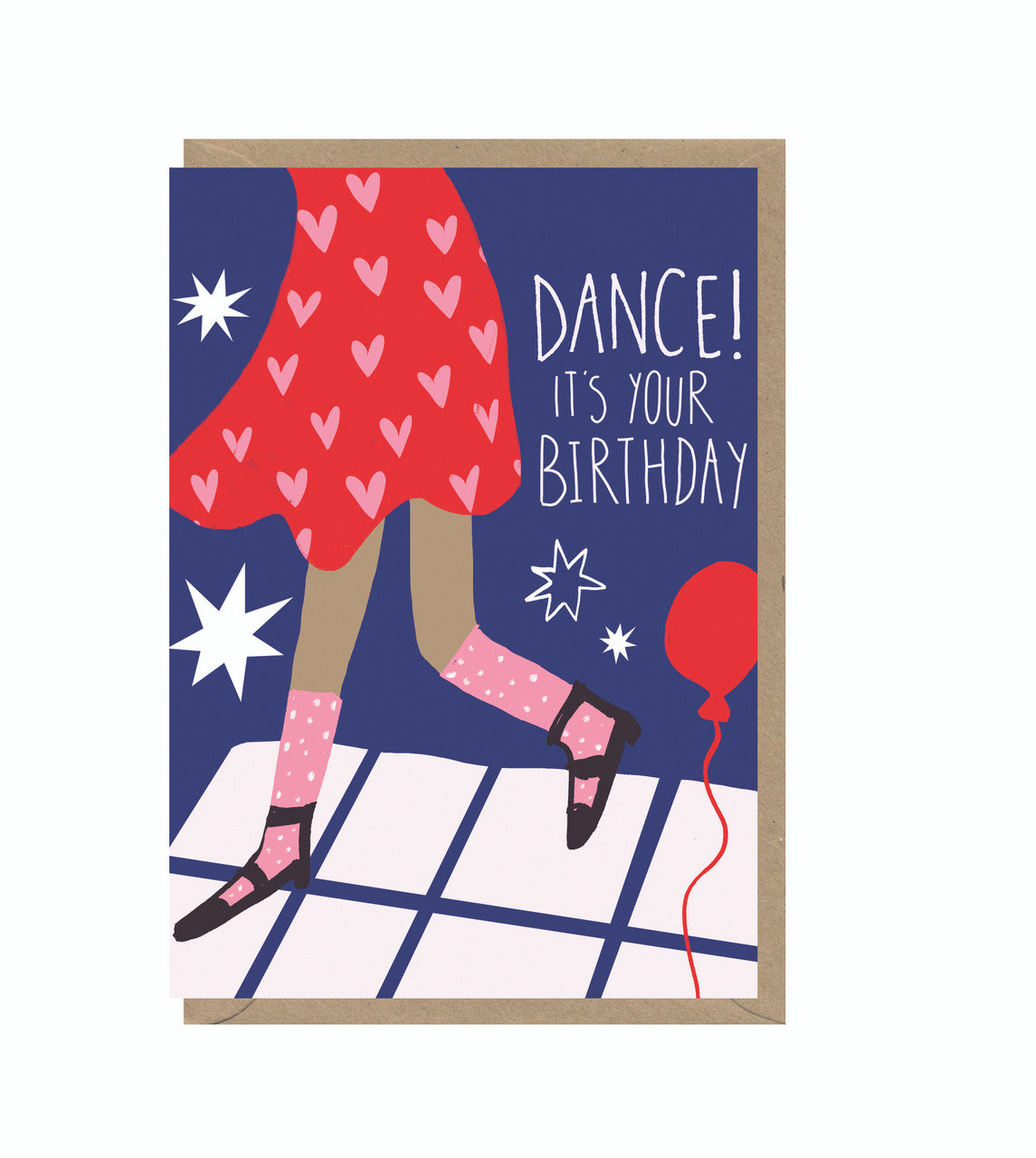 Card: DANCE! It's Your Birthday (Blank inside)