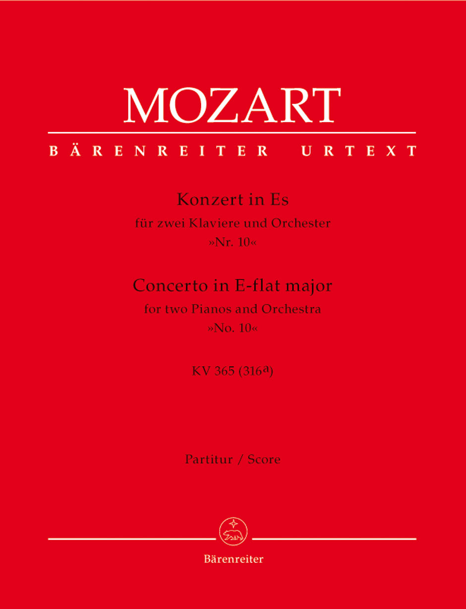 Mozart Concerto for two Pianos and Orchestra Nr. 10 E-flat major K. 365 (316a)