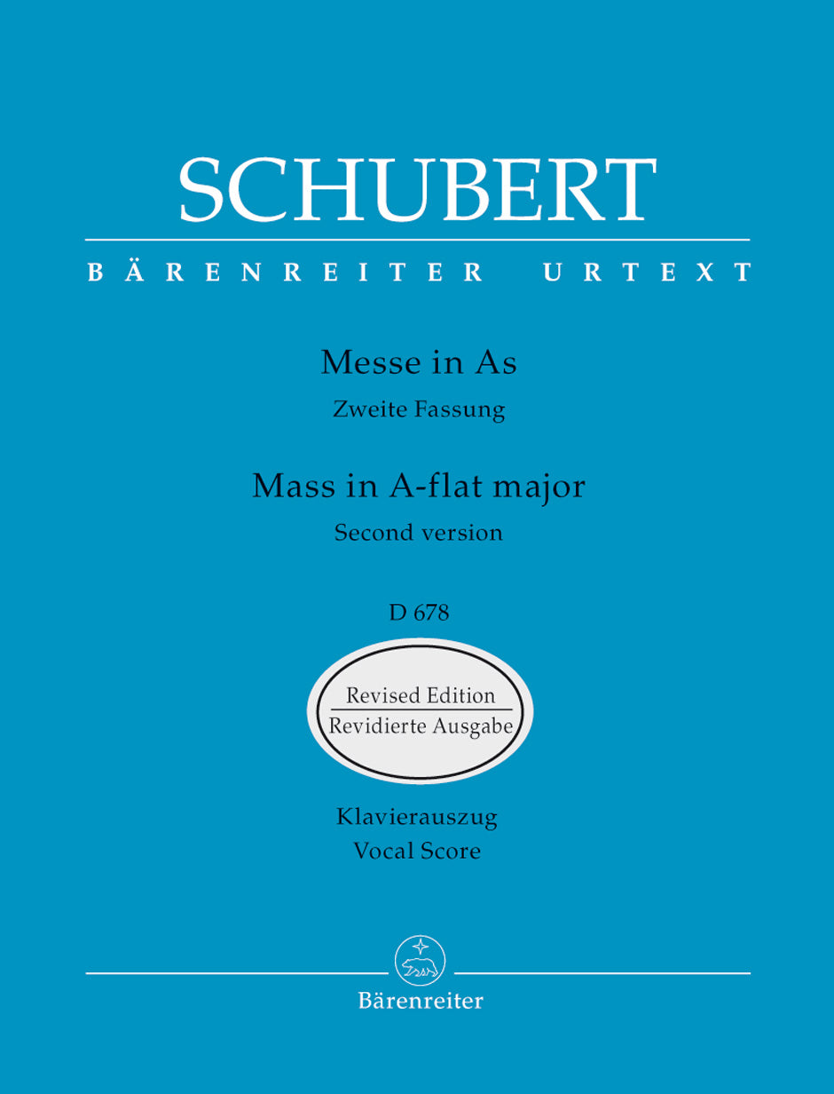 Missa A-flat major D 678 (Second version with the variant of the Osanna in excelsis and the Cum Sancto Spiritu Fugue from the first version)