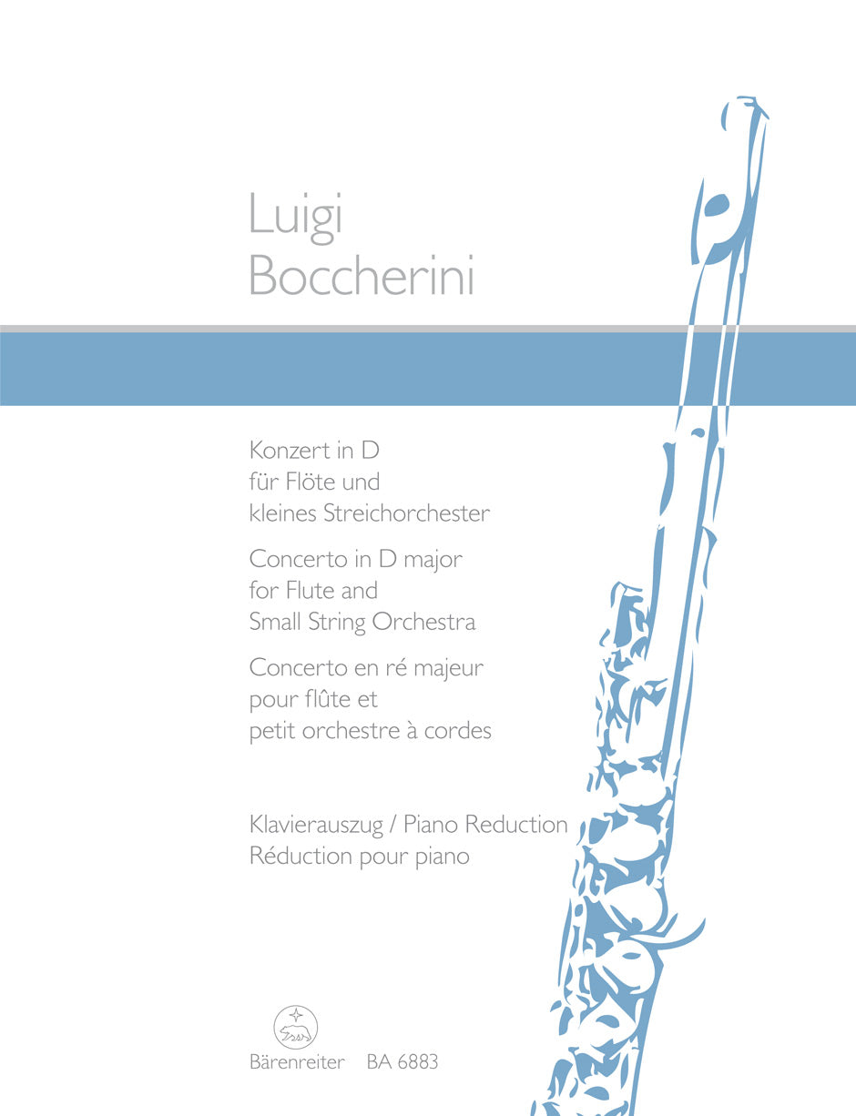 Boccherini Concerto for Flute and Strings D major op. 27 -Flute concerto- (For performance material refer to NMA 172)
