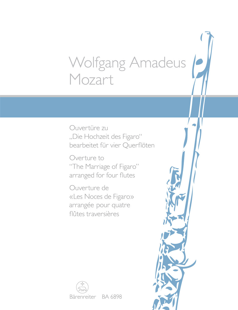 Overture to "The Marriage of Figaro" (Arranged for vier flutes)