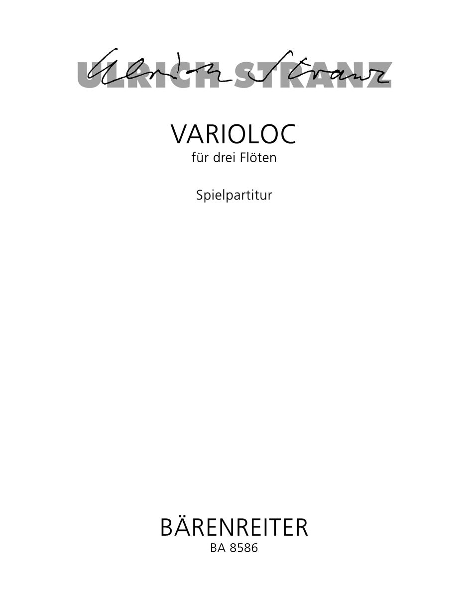 Varioloc für drei Flöten (1968)