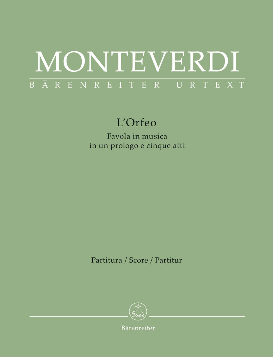 L'Orfeo -Favola in musica in one prologue and five acts-