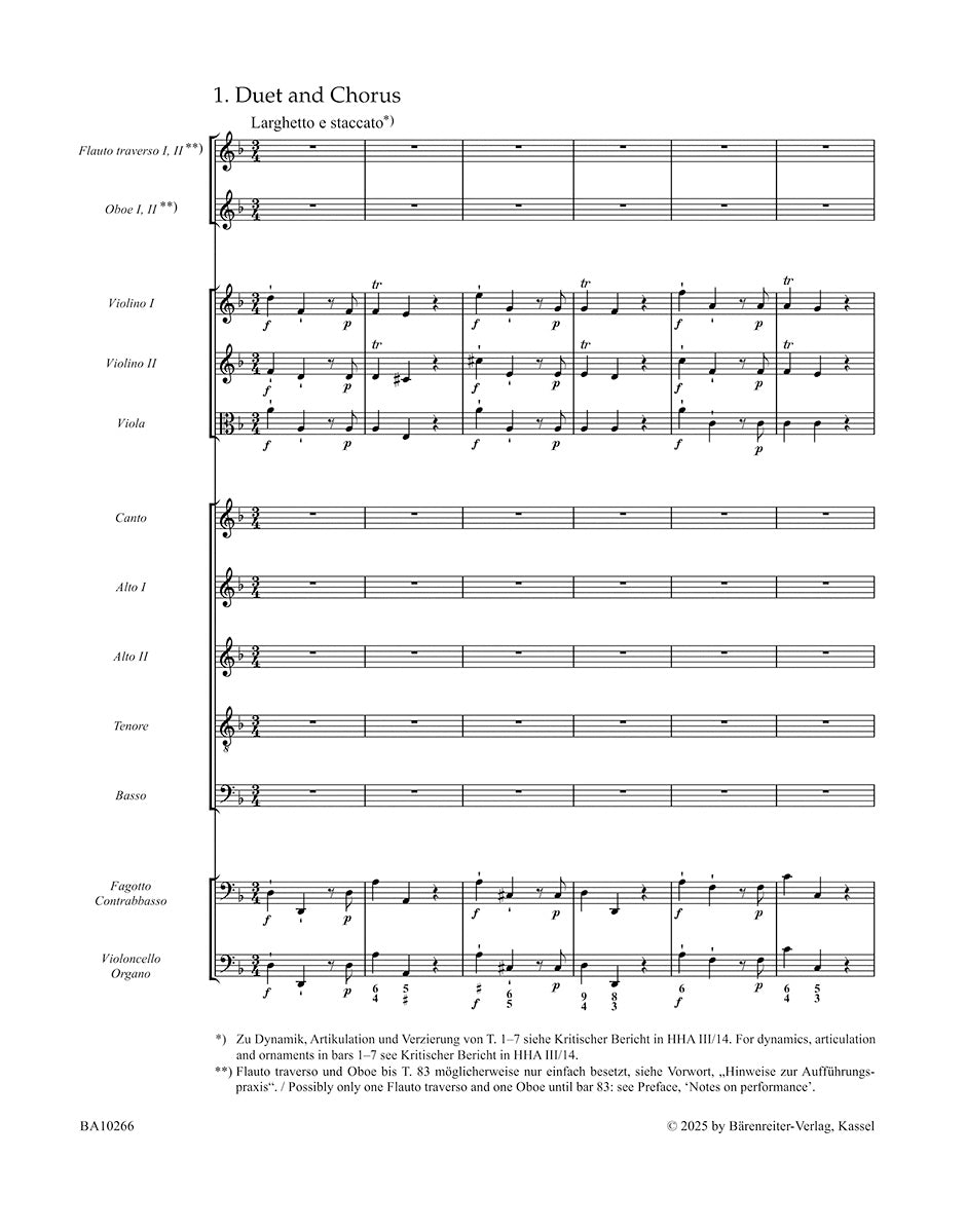 Handel: Anthem on the Peace HWV 266 (267) Full Score