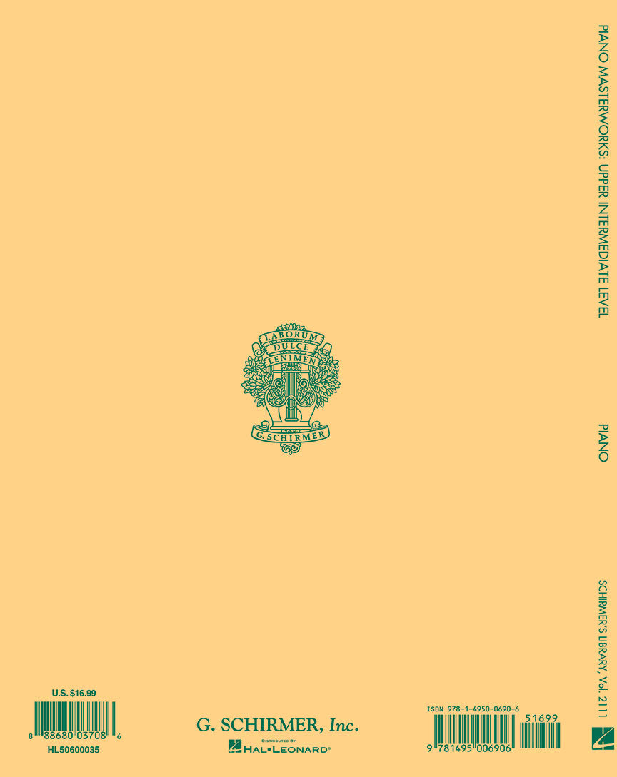 Piano Masterworks - Schirmer's Library of Musical Classics