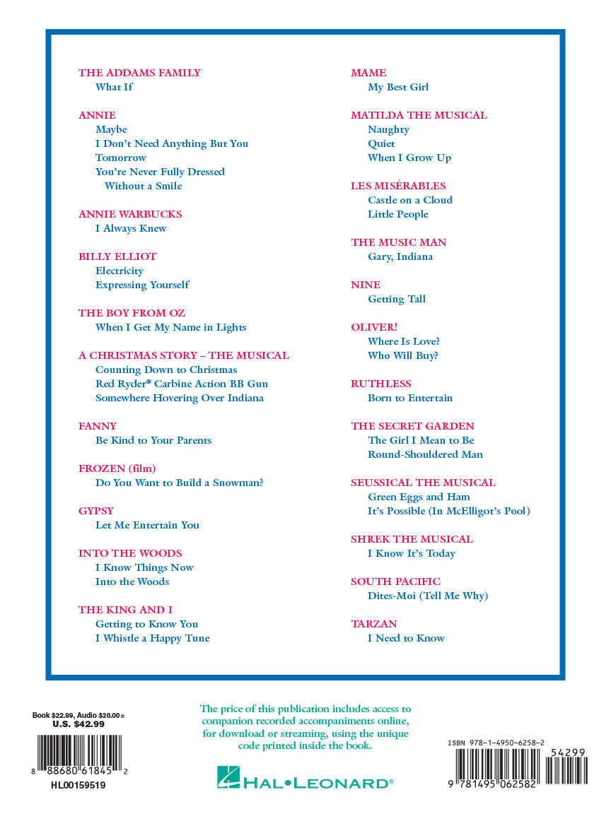 Singer's Musical Theatre Anthology - Children's Edition