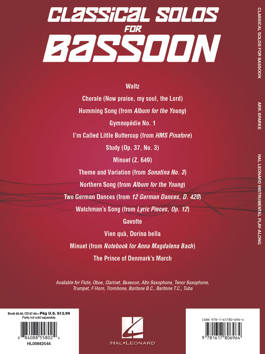 Classical Solos for Bassoon - 15 Easy Solos for Contest and Performance
