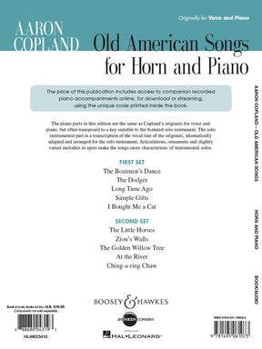 Copland: Old American Songs - Horn