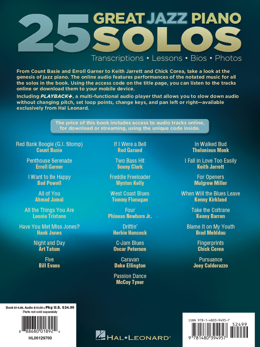 25 Great Jazz Piano Solos