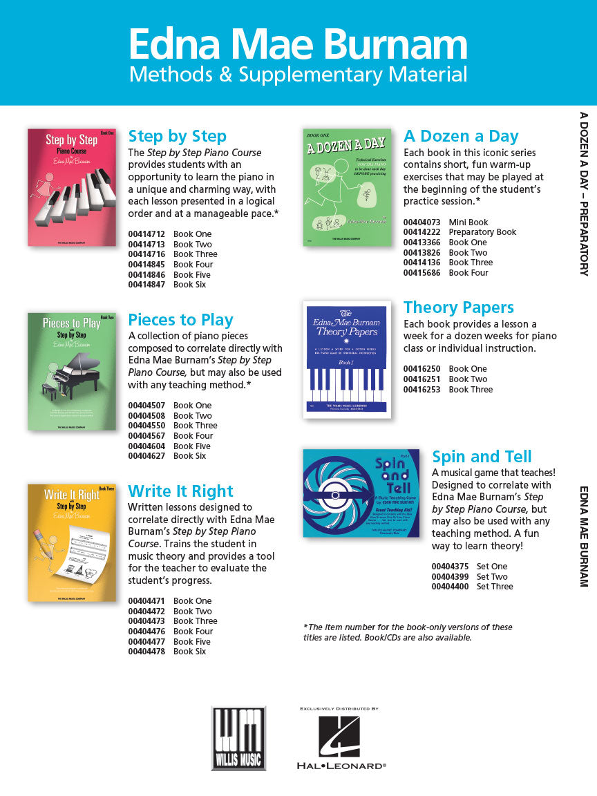 Burnam A Dozen a Day Preparatory Book