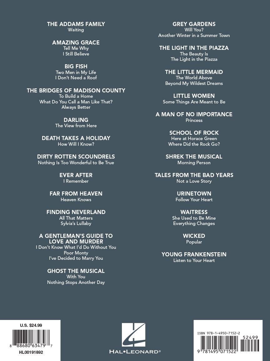 Contemporary Theatre Songs - Soprano