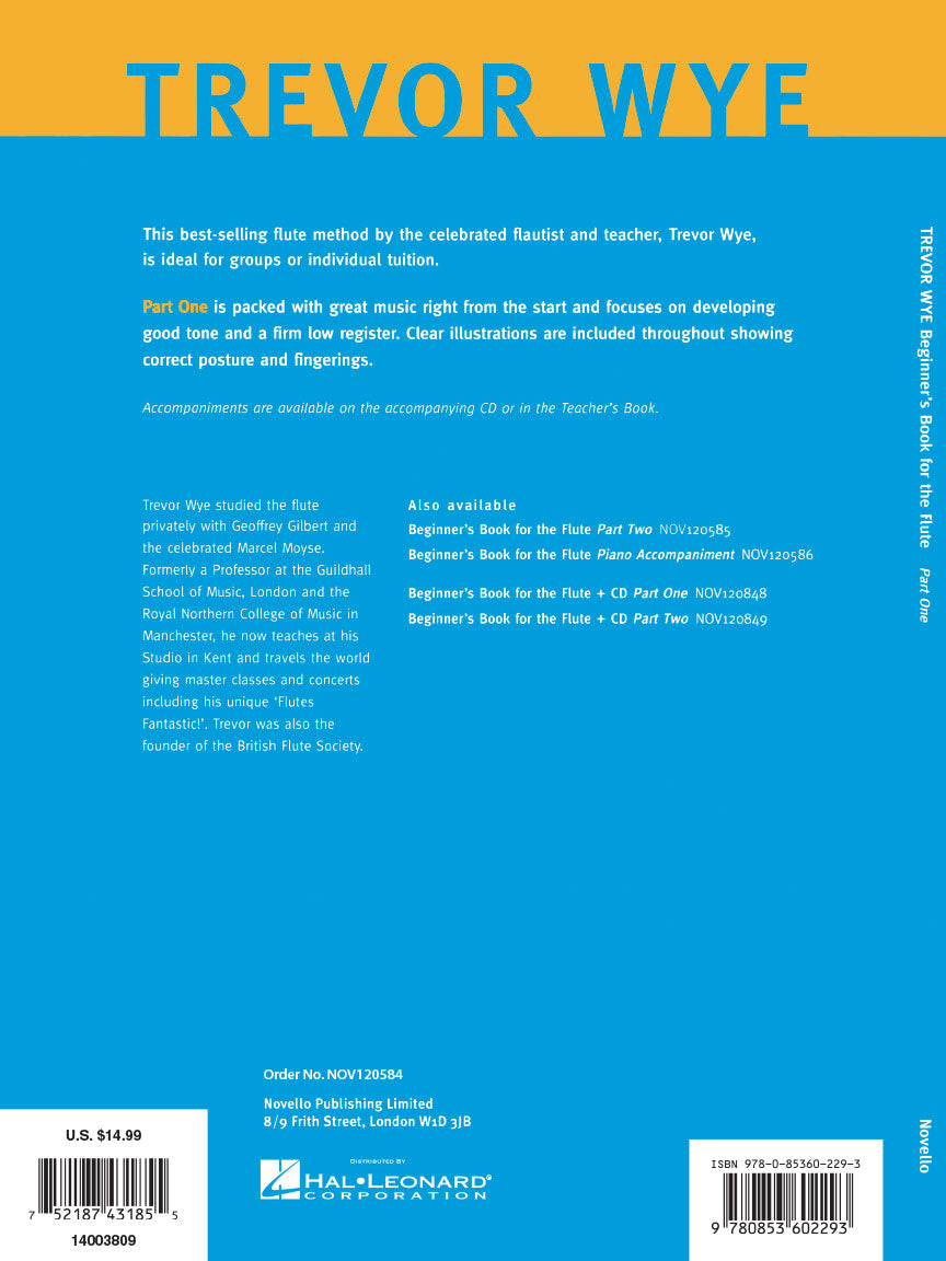 Wye Beginner's Book for the Flute Part One