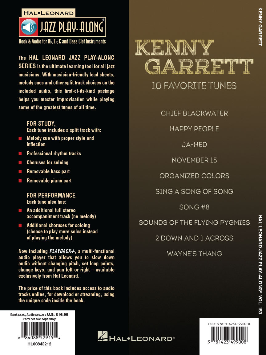 Garrett, Kenny - Jazz Play-Along Vol. 153