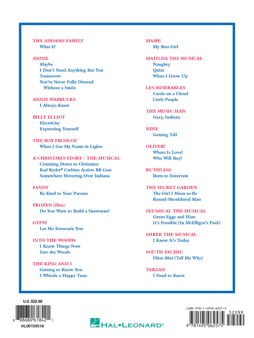 Singer's Musical Theatre Anthology - Children's Edition