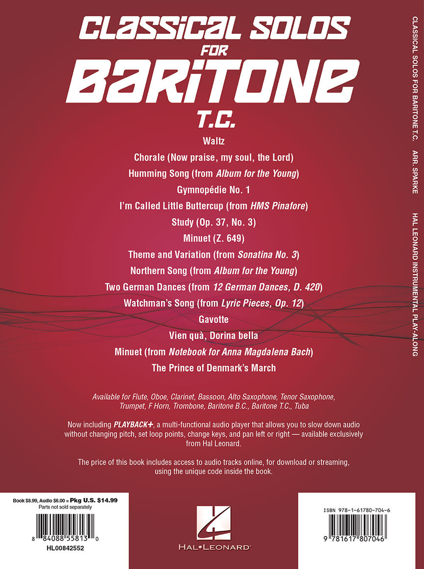 Classical Solos for Baritone T.C. - 15 Easy Solos for Contest and Performance