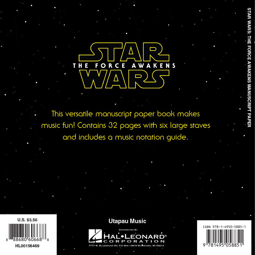 Star Wars: The Force Awakens Manuscript Paper
