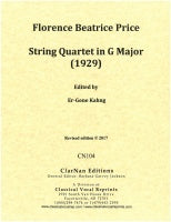 Price String Quartet in G Major (1929)