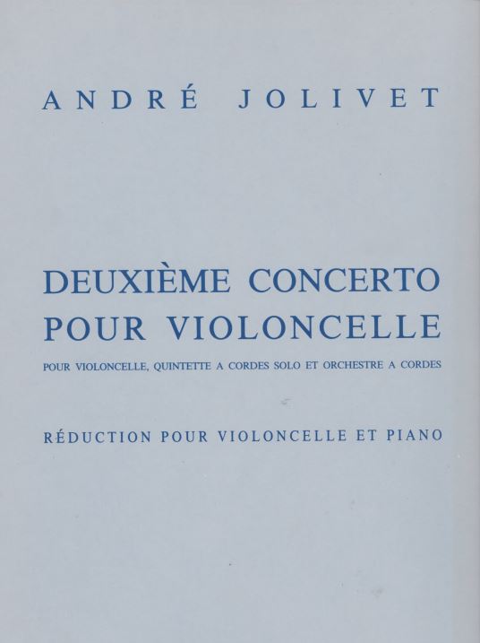 Jolivet Cello Concerto No. 2