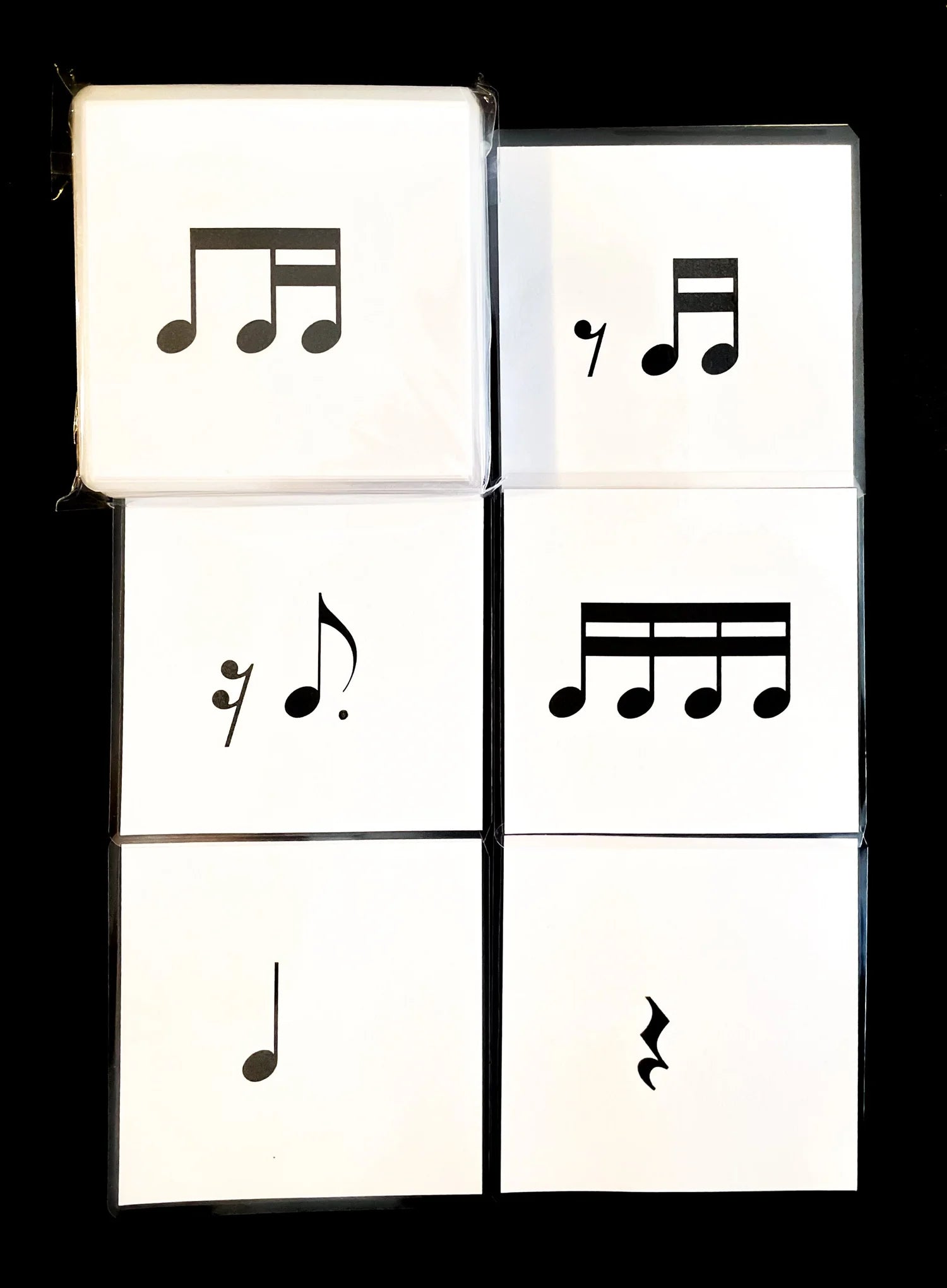 Teaching Aid: Rhythm Cards (Quarter Unit; Simple Meters)