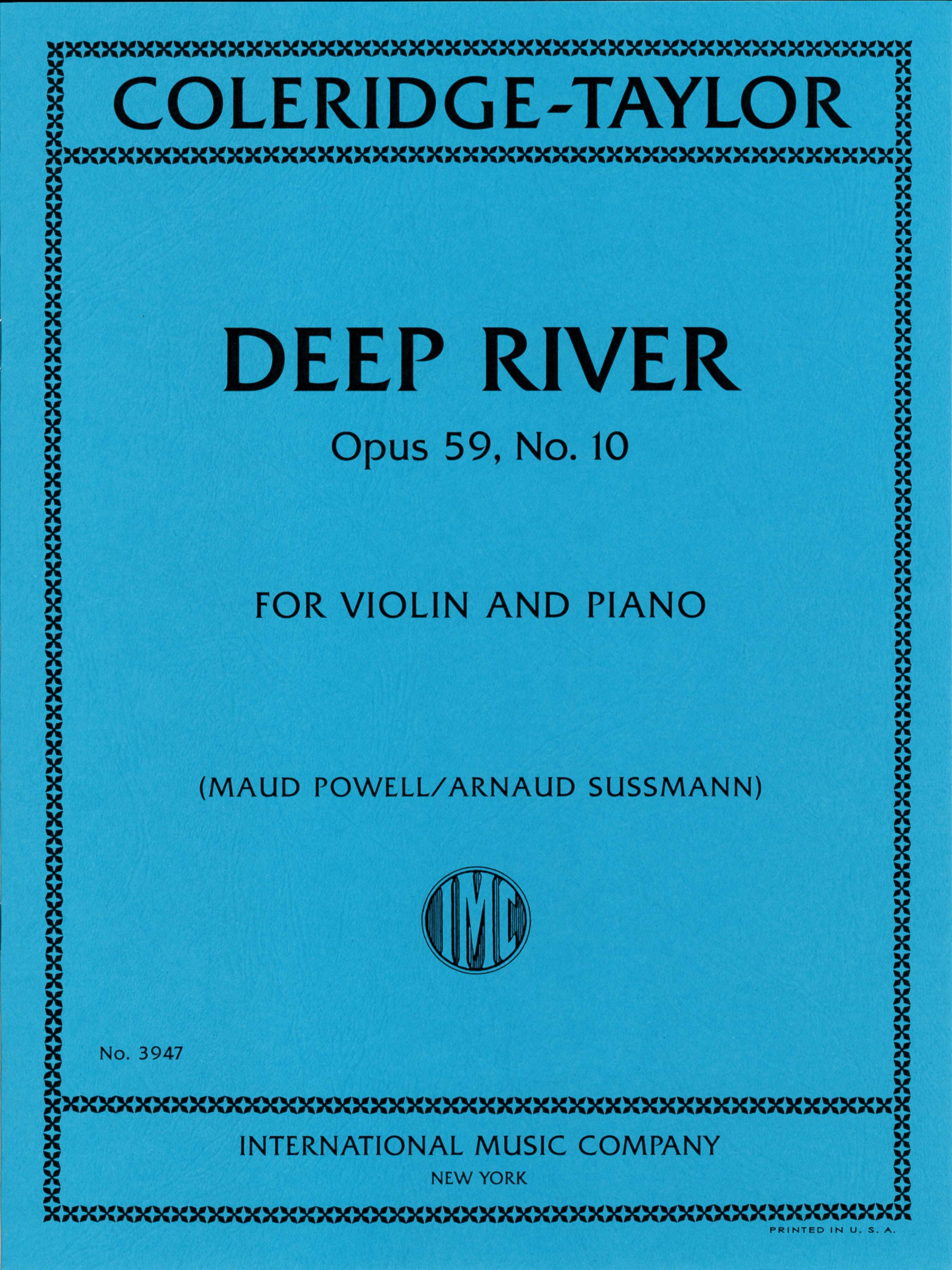 Coleridge-Taylor: Deep River, Opus 59, No. 10
