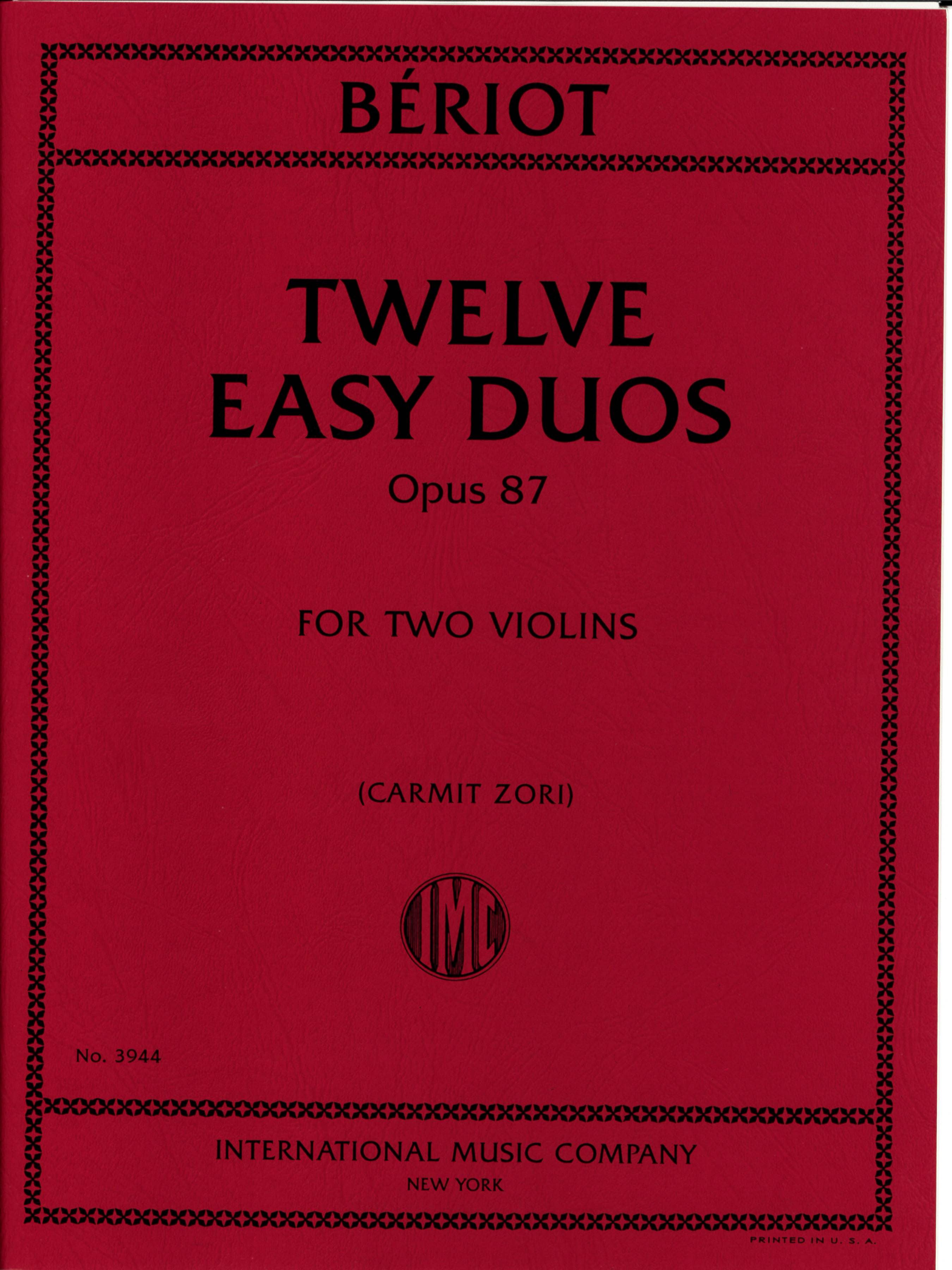 Bériot: Twelve Easy Duos, Op. 87