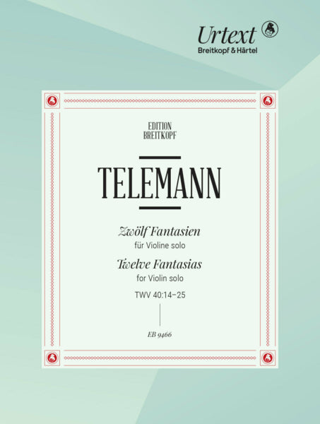 Telemann 12 Fantasias TWV 40:14–25