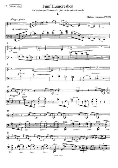 Husmann: Five Humoresques