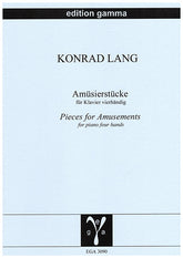 Lang Pieces for Amusements for piano four hands