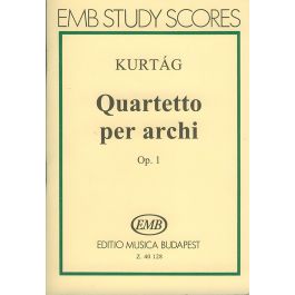 Kurtag: Op.1 String Quartet - Study Score