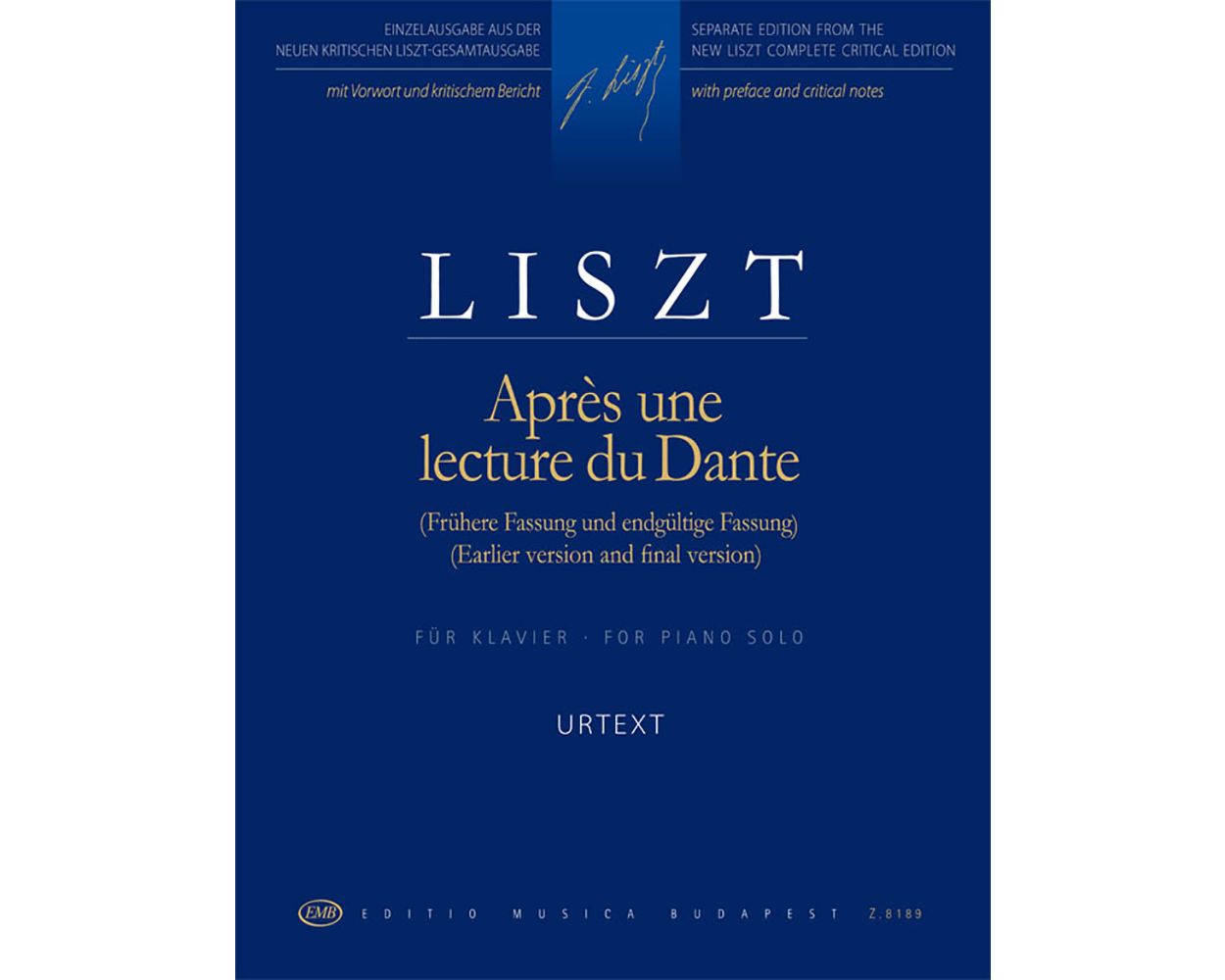 Liszt: Apres une lecture du Dante