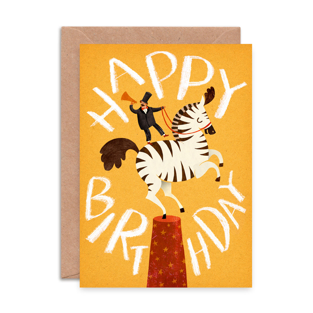 Card: Happy Birthday Zebras (Blank Inside)