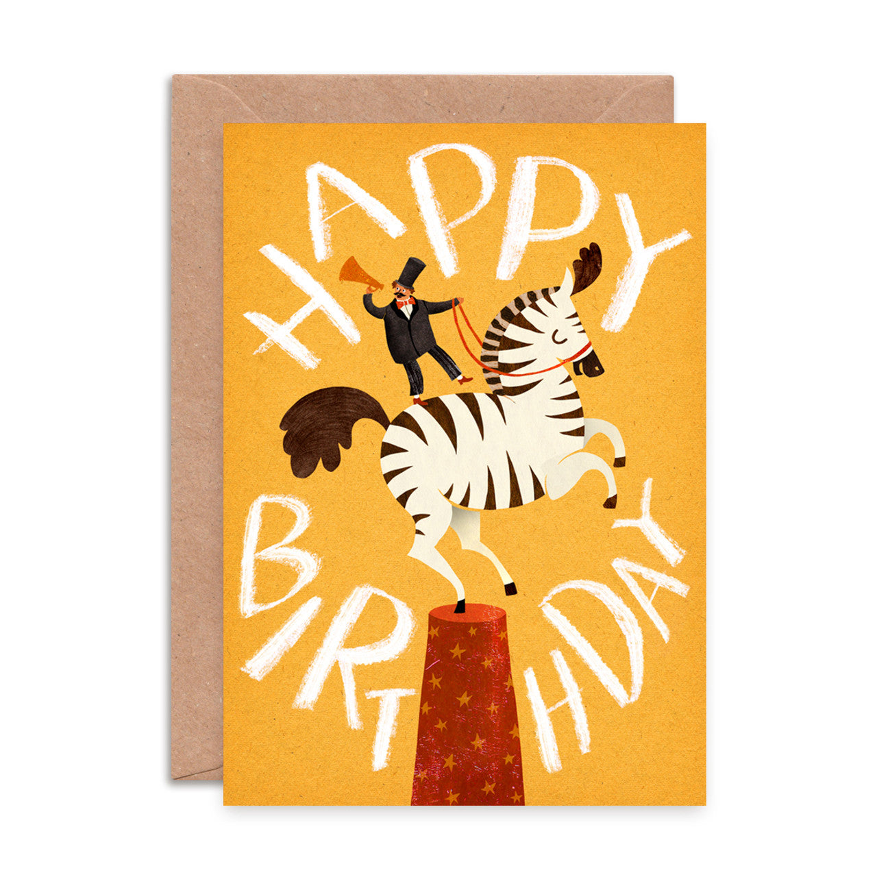 Card: Happy Birthday Zebras (Blank Inside)