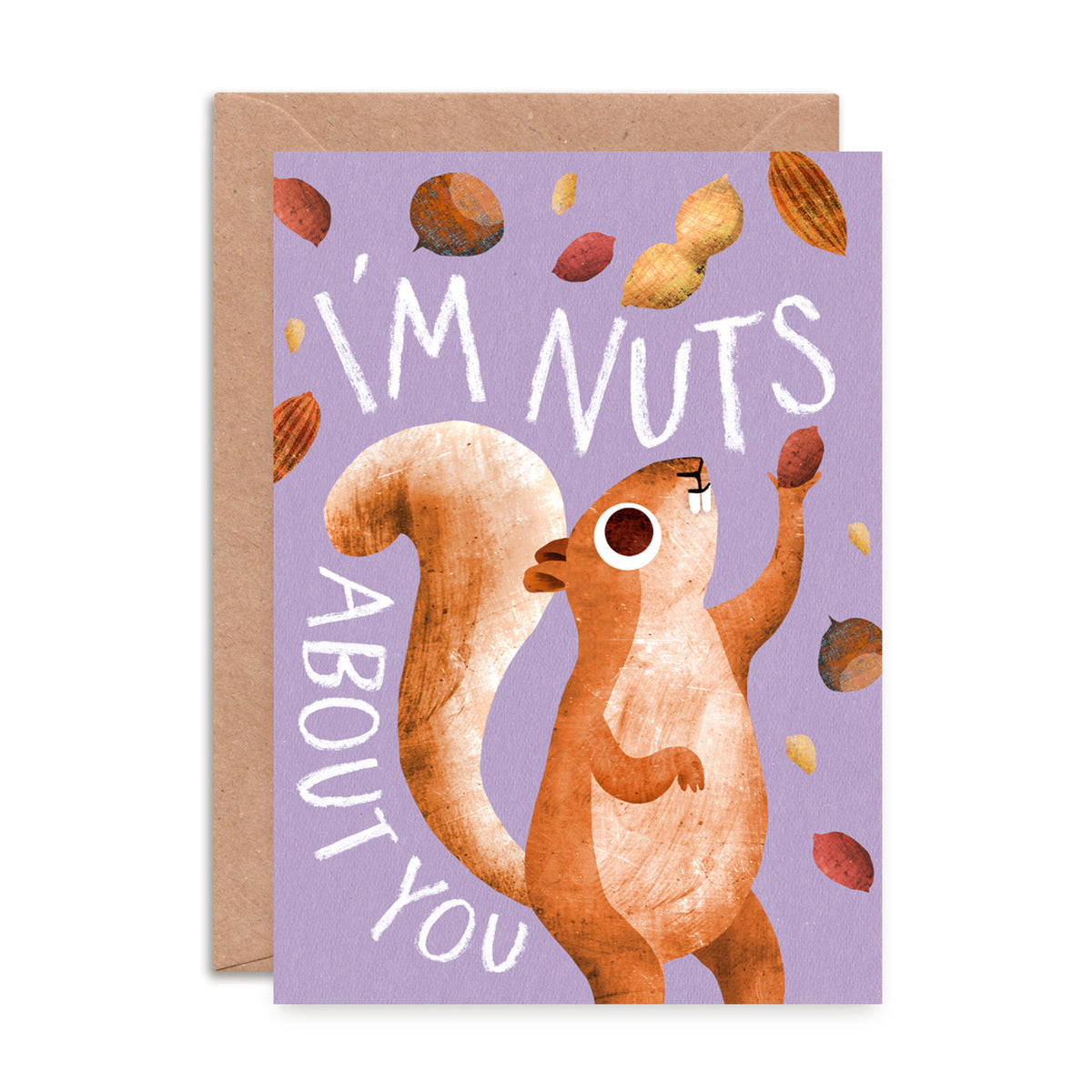 Card: Nuts About You (Blank Inside)