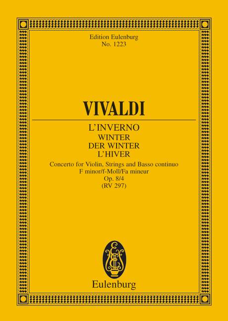 Vivaldi: Violin Concerto Op. 8, No. 4 “Winter” (Study Score)