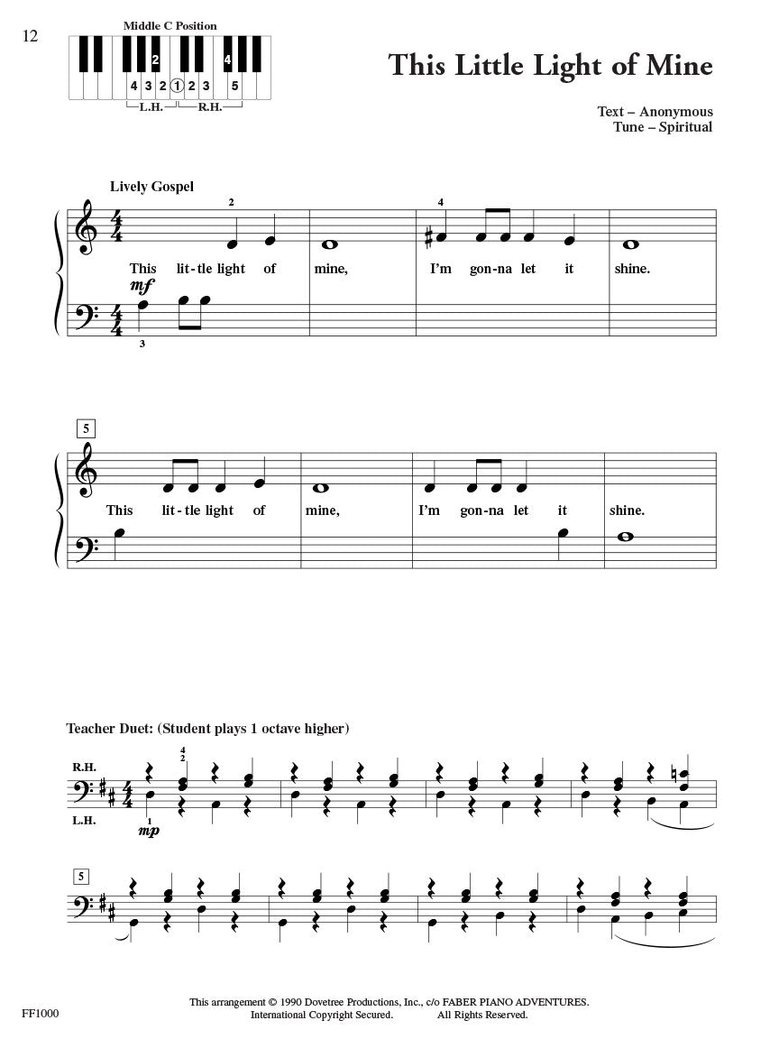 Faber Hymns - PlayTime Piano - Level 1