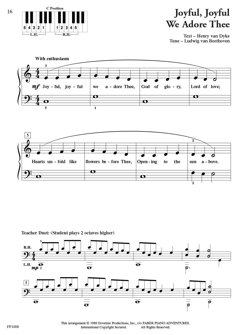 Faber Hymns - PlayTime Piano - Level 1