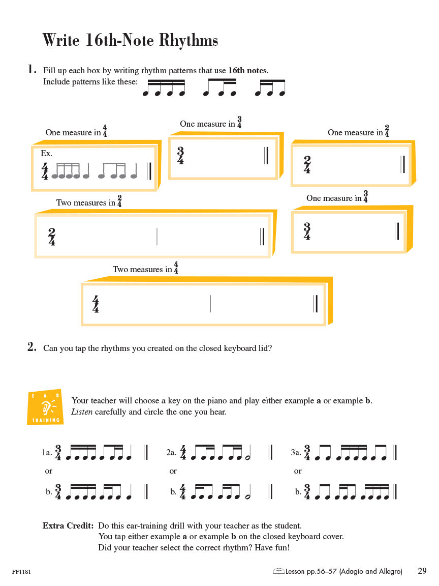 Faber Piano Adventures Theory Book 3B