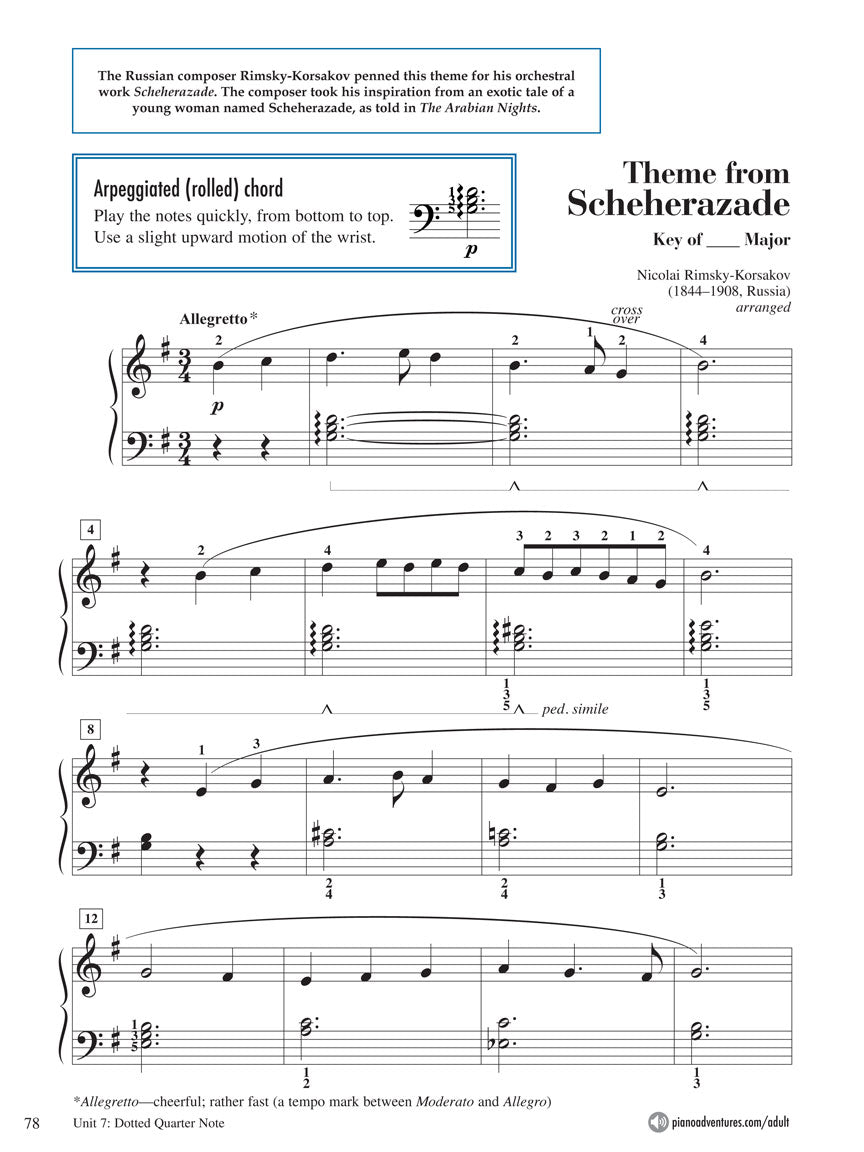 Faber Adult Piano Adventures All-in-One Piano Course Book 2 (Book with Media Online)