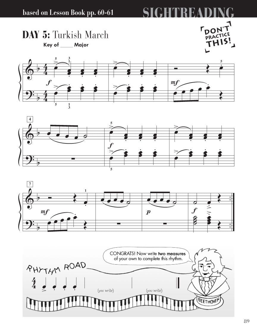 Faber Piano Adventures Sightreading Book 2B